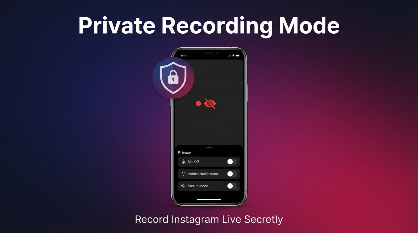 Live recording setup visual
