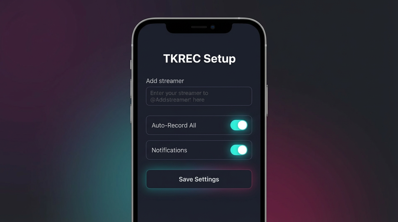 Live recording workflow visual