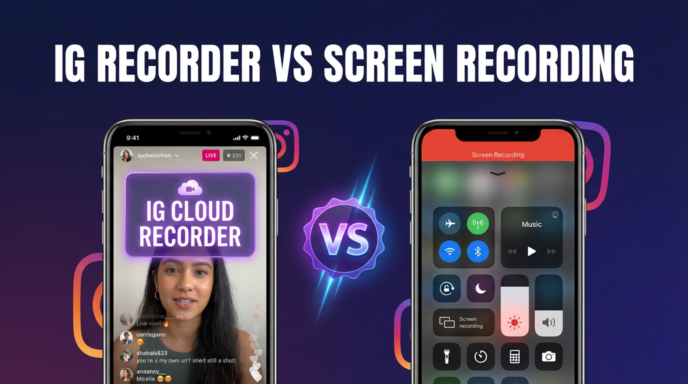 Screen Recorder vs Instagram Live Recorder — Which Actually Works?
